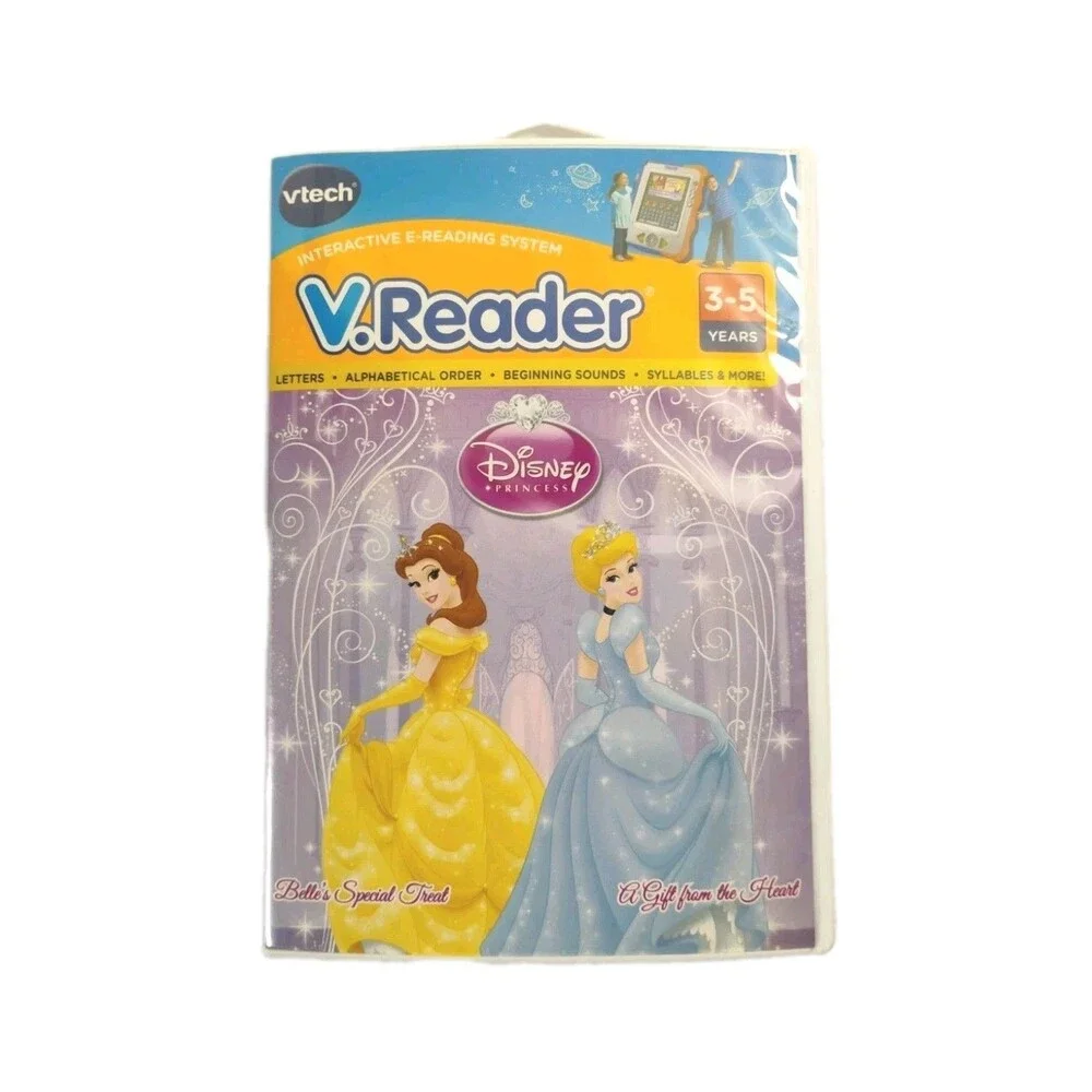 Vtech V.Reader Disney Princess A Gift from the Heart and Belle's Special Treat